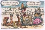 Pentekening Amerika - Republikeinse reclame (lijst optie), Antiek en Kunst, Verzenden
