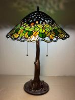 XXL Tiffany stijl tafellamp WHISPERING LOTUS lamp met 2