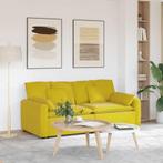 vidaXL Modulaire bank met kussens geel, Huis en Inrichting, Zetels | Voetbanken en poefs, Verzenden, Nieuw