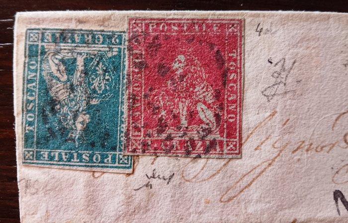 Italiaanse oude staten - Toscane 1861 - Groot gefrankeerd, Postzegels en Munten, Postzegels | Europa | Italië