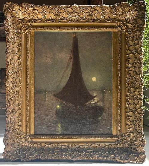 Carolus Josephus Berghegge (1885-1922) - Clair de Lune, Antiek en Kunst, Kunst | Schilderijen | Klassiek