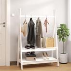 vidaXL Kledingrek 100x45,5x150 cm massief grenenhout wit, Huis en Inrichting, Woonaccessoires | Kapstokken, Verzenden, Nieuw