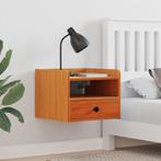 vidaXL Nachtkastje Wasbruin 38 x 36 x 29,5 cm Massief, Huis en Inrichting, Slaapkamer | Nachtkastjes, Verzenden, Nieuw