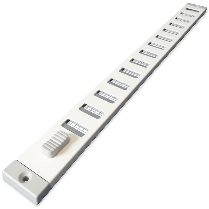 Aluminium afsluitbaar schuifrooster opbouw 370 x 30mm, Doe-het-zelf en Bouw, Ventilatie en Afzuiging, Nieuw, Verzenden