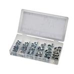 Assortiment 128 borgmoeren verzinkt - set van 128 stuks, Ophalen of Verzenden, Nieuw