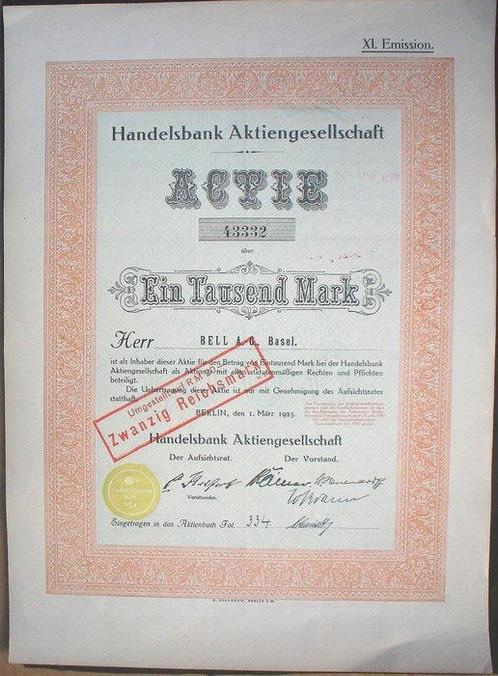 xxl - Speelgoed 20x Deutsche Aktien - Duitsland, Antiek en Kunst, Antiek | Speelgoed