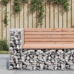 vidaXL Banc jardin design gabion 92x71x65,5 cm bois, Jardin & Terrasse, Verzenden, Neuf