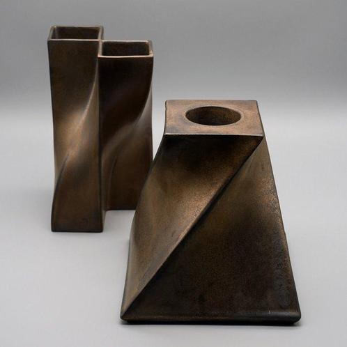 Makkum - Jan van der Vaart - Vaas (2) - Ambachtelijke Studio, Antiek en Kunst, Antiek | Glaswerk en Kristal