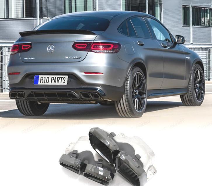 EMBOUTS D´ÉCHAPPEMENT MERCEDES GLC W253 X253 C253 15-22 LOOK, Autos : Pièces & Accessoires, Systèmes d'échappement, Envoi