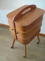 Naaidoos - Naaiwagen, verrijdbaar - Hout, Antiek en Kunst