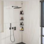 vidaXL Doucherekje 4-laags telescopisch hoekmodel aluminium, Huis en Inrichting, Badkamer | Badtextiel en Accessoires, Verzenden