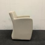 Tweedehands leolux fauteuil model Kilenge, beige leer