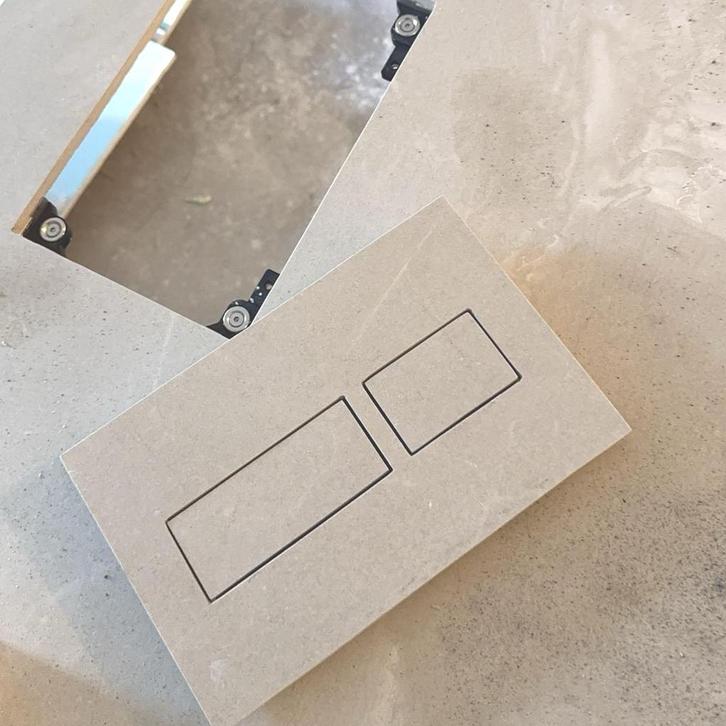 Betegelbare Drukplaat BWS Flush Geschikt voor Geberit Sigma,, Doe-het-zelf en Bouw, Sanitair, Overige typen, Nieuw, Ophalen of Verzenden