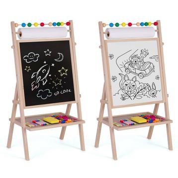 Magnetisch schoolbord met abacus en tekenpapier - 62x28x4..., Ophalen of Verzenden