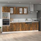 vidaXL Wastafelonderkast Lyon 80x46x81,5 cm gerookt, Huis en Inrichting, Verzenden, Nieuw