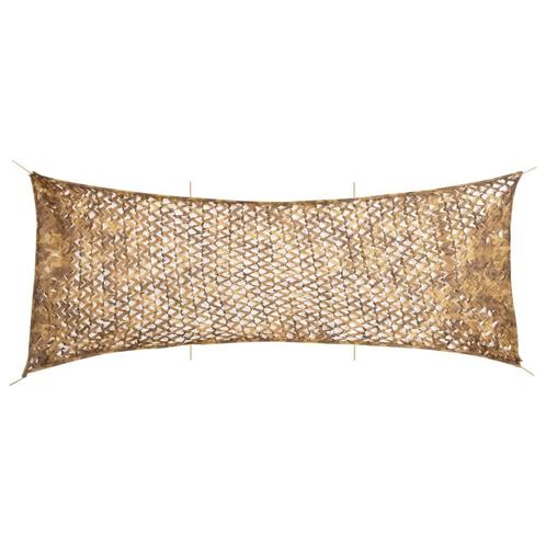 vidaXL Camouflagenet met opbergzak 623x203 cm zandkleurig, Sport en Fitness, Schietsport-accessoires, Nieuw, Verzenden