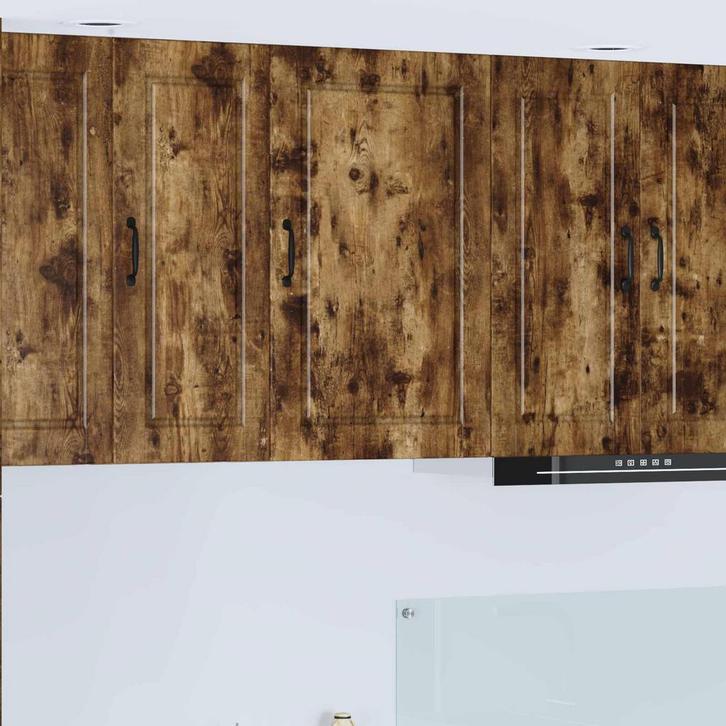 vidaXL Keuken Kast met plank Rook Eiken 50 x 31 x 80 cm, Huis en Inrichting, Kasten | Overige, Nieuw, Verzenden