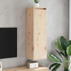 vidaXL Wandkasten 2 st 30x30x100 cm massief grenenhout, Huis en Inrichting, Kasten | Wandmeubels, Verzenden, Nieuw
