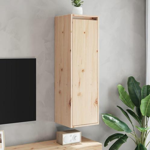 vidaXL Wandkasten 2 st 30x30x100 cm massief grenenhout, Huis en Inrichting, Kasten | Wandmeubels, Nieuw, Verzenden