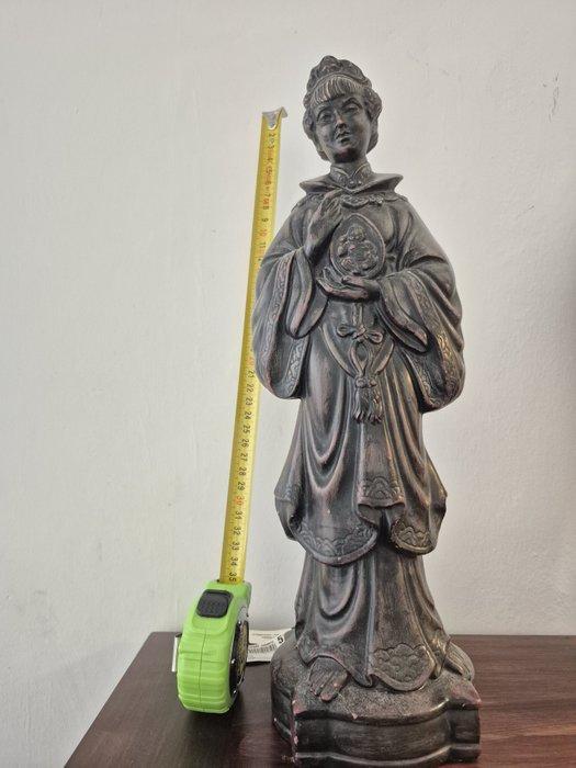 Beeld, Chinese Empress Statue - 35 cm - Hars, Antiquités & Art, Curiosités & Brocante