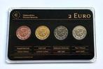 Monaco. 2 Euro 2013 UNO (4 colored coins)  (Zonder, Postzegels en Munten