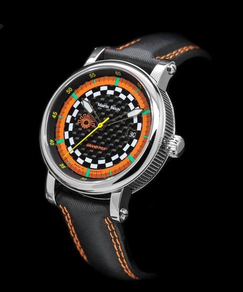 Martin Braun - Martin Braun - Grand Prix Carbon III - Homme, Handtassen en Accessoires, Horloges | Heren