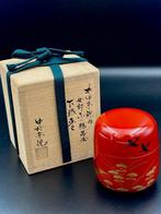 Shitaji-Natsume (onderlaag thee-blikje)/gouden maki-e/zwarte