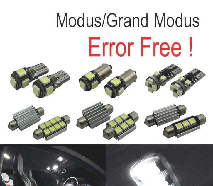 Kit 12 Ampoules Led Intérieur Pour Renault Modus Grand Modus, Autos : Pièces & Accessoires, Éclairage, Envoi
