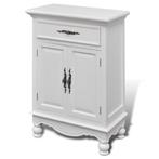 Wit Kastje met Lade | Tweede Kansje | Perfect voor Badkamer!, Huis en Inrichting, (Half)hoge kast, Minder dan 50 cm, Verzenden