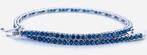 Zonder Minimumprijs - Armband - 18 karaat Witgoud Saffier, Handtassen en Accessoires, Armbanden, Nieuw