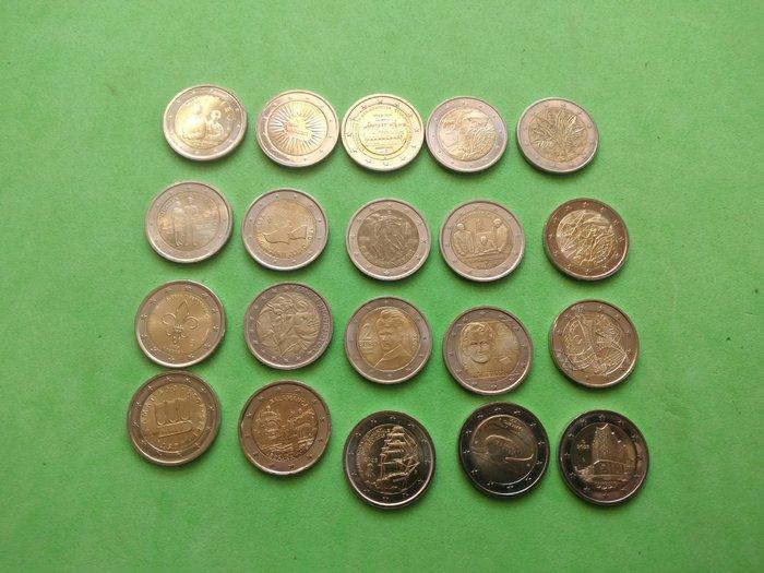 Europa. 2 Euro 2005/2025 (20 monete) (Zonder Minimumprijs), Postzegels en Munten, Munten | Europa | Euromunten