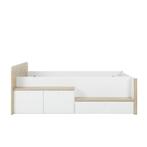 MATIS - Kajuitbed - tienerbed - 90x200cm - hout - eiken wit, Ophalen of Verzenden