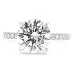 Zonder minimumprijs - Ring - 18 karaat Roségoud - 3.27ct., Handtassen en Accessoires, Ringen, Nieuw