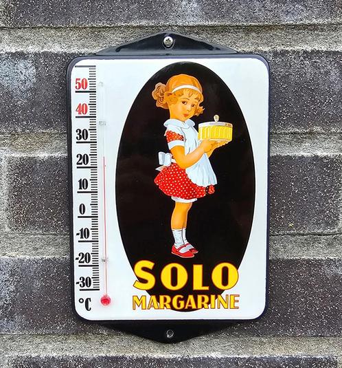 SOLO emaille thermometer, Verzamelen, Merken en Reclamevoorwerpen, Verzenden