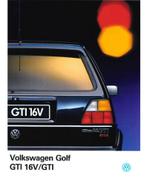 1989 VOLKSWAGEN GOLF GTI 16V BROCHURE NEDERLANDS, Livres, Ophalen of Verzenden