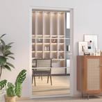 vidaXL Binnendeur 102,5x201,5 cm ESG-glas en aluminium wit, Doe-het-zelf en Bouw, Verzenden, Nieuw