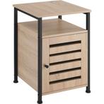 tectake Nachtkastje Cork 40,5x40,5x60,5cm - Industrieel lich, Huis en Inrichting, Tafels | Bijzettafels, Verzenden, Nieuw