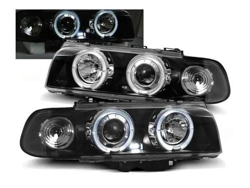 Angel Eyes koplampen Black geschikt voor BMW E38, Auto-onderdelen, Verlichting, Nieuw, BMW, Verzenden