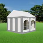 Partytent 3x3 PVC - Premium | Grijs / wit, Tuin en Terras, Verzenden, Partytent, Minder dan 4 meter, Nieuw