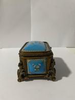 Boîte à bijoux - Laiton, Porcelaine, Antiek en Kunst