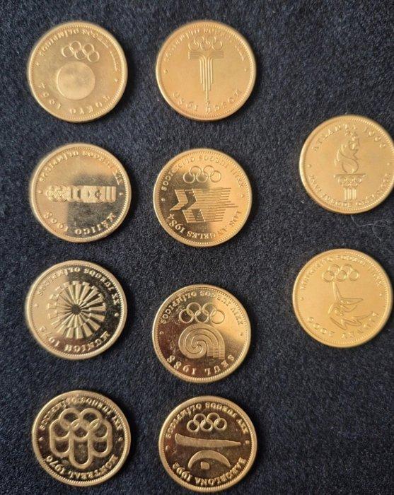 Volledige collectie 22k gouden munten Olympische Spelen, Collections, Collections Autre