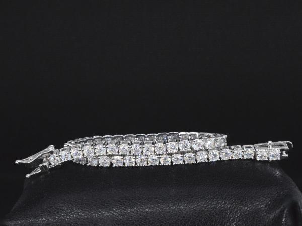 Veiling - Tennisarmband wit briljant 5.50 carat, Bijoux, Sacs & Beauté, Bracelets