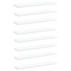 vidaXL Wandschappen 8 st 40x10x1,5 cm spaanplaat wit, Huis en Inrichting, Kasten | Wandmeubels, Nieuw, Verzenden