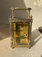 Rijtuigklok, Wekker - Messing - 1910-1920, Antiek en Kunst, Antiek | Klokken