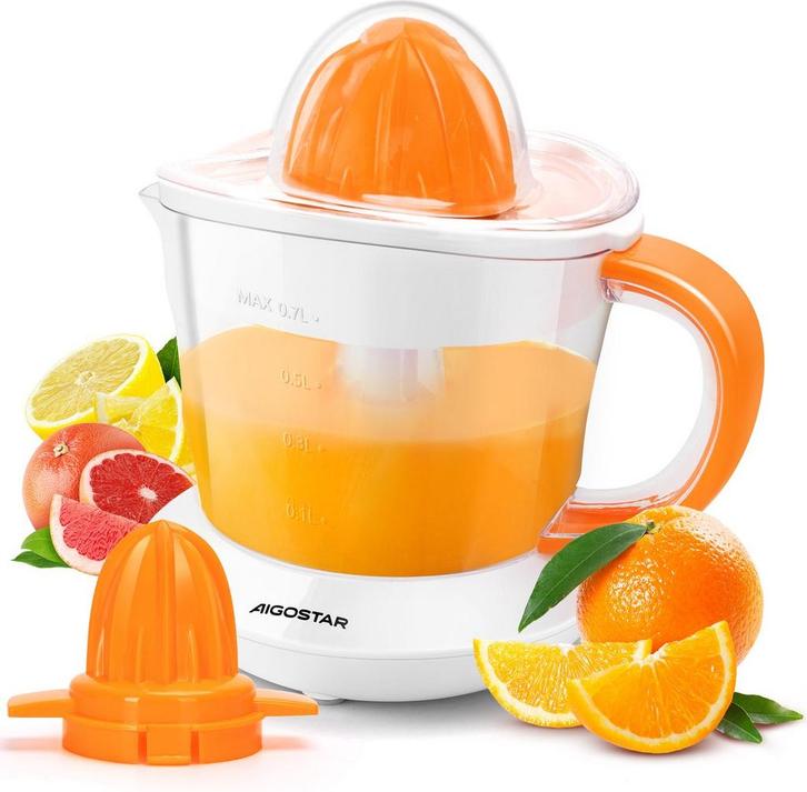 Citruspers - Elektrisch - 40W - Oranje - Aigostar, Elektronische apparatuur, Juicers, Nieuw, Verzenden