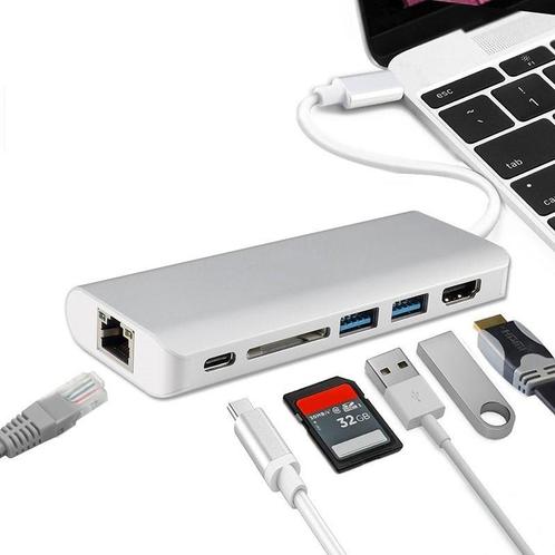 DrPhone - 6 in 1 Luxe Hub - USB Type-C Hub naar HDMI Adapter, Informatique & Logiciels, Ordinateurs & Logiciels Autre, Envoi