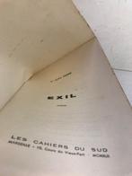 Saint-John Perse - Exil [1/200; Cahiers du Sud] - 1942