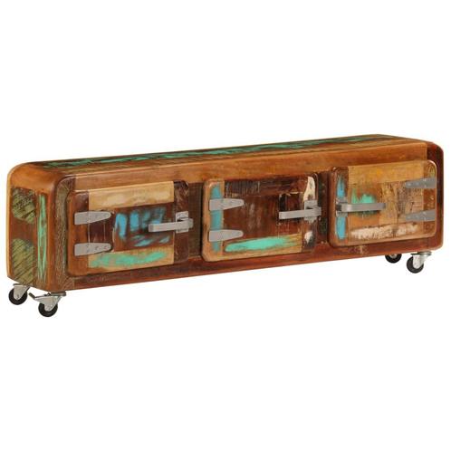 Meuble TV 120 x 30 x 37 cm Bois de récupération massif, Maison & Meubles, Armoires | Mobilier de télévision, Envoi