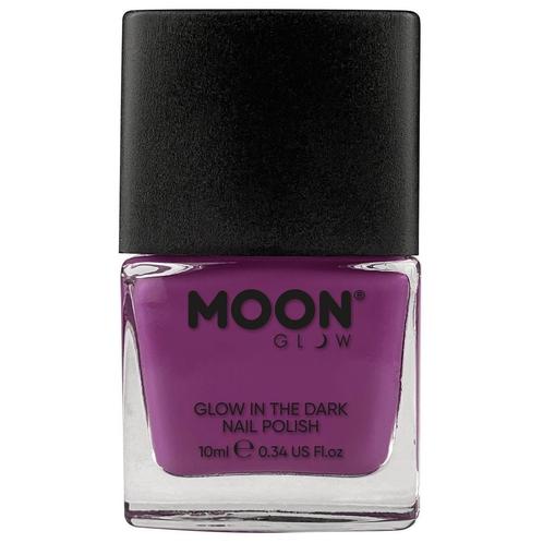 Moon Glow Glow in the Dark Nail Polish Purple 14ml, Hobby en Vrije tijd, Feestartikelen, Nieuw, Verzenden