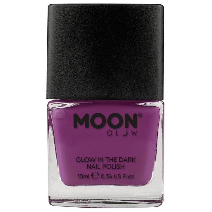 Moon Glow Glow in the Dark Nail Polish Purple 14ml, Hobby en Vrije tijd, Feestartikelen, Nieuw, Verzenden